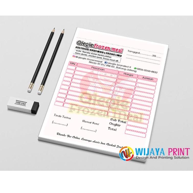 

(M8H4) Cetak Nota Custom | Nota Bon | Nota 2 ply ( Minimal 4 buku ) //Trend@ready