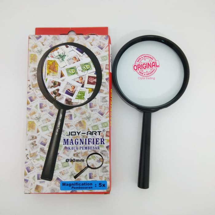 

Baterai Alkaline - Tinta Stempel - Plastik Wraping Magnifying Glass - Joyart - Kaca Pembesar 90Mm