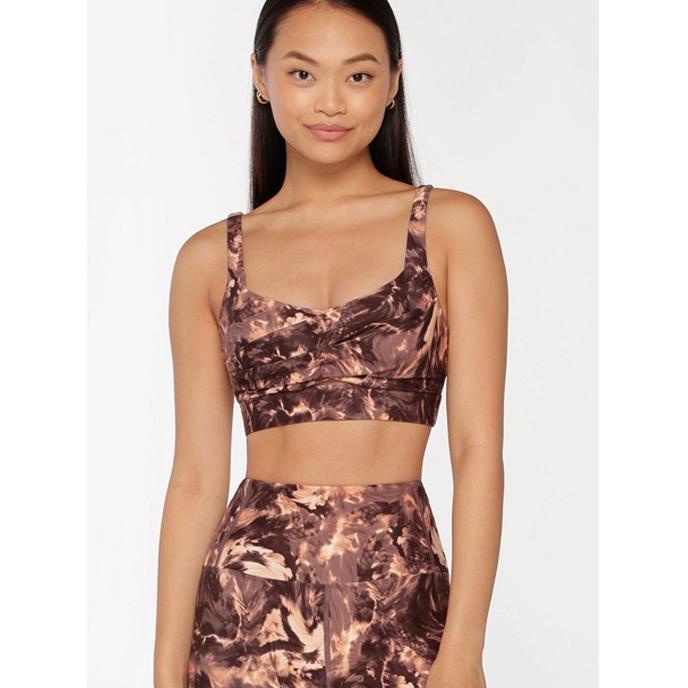 Sports Bra Lorna Jane, Marble Twist Sports Bra - Marble Print