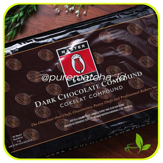 

Masterbaker Tulip Dark Chocolate Compound Cokelat Batang Repack 500gr