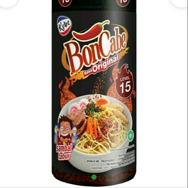 

Bon cabe original level 15 sambal tabir 45g