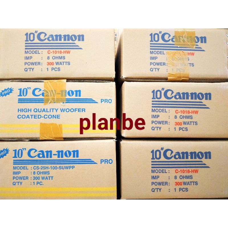 SPEAKER CANNON 10" CANON 10 INCH SPIKER SPEKER CAN-NON WOOFER FULL RANGE WOFER