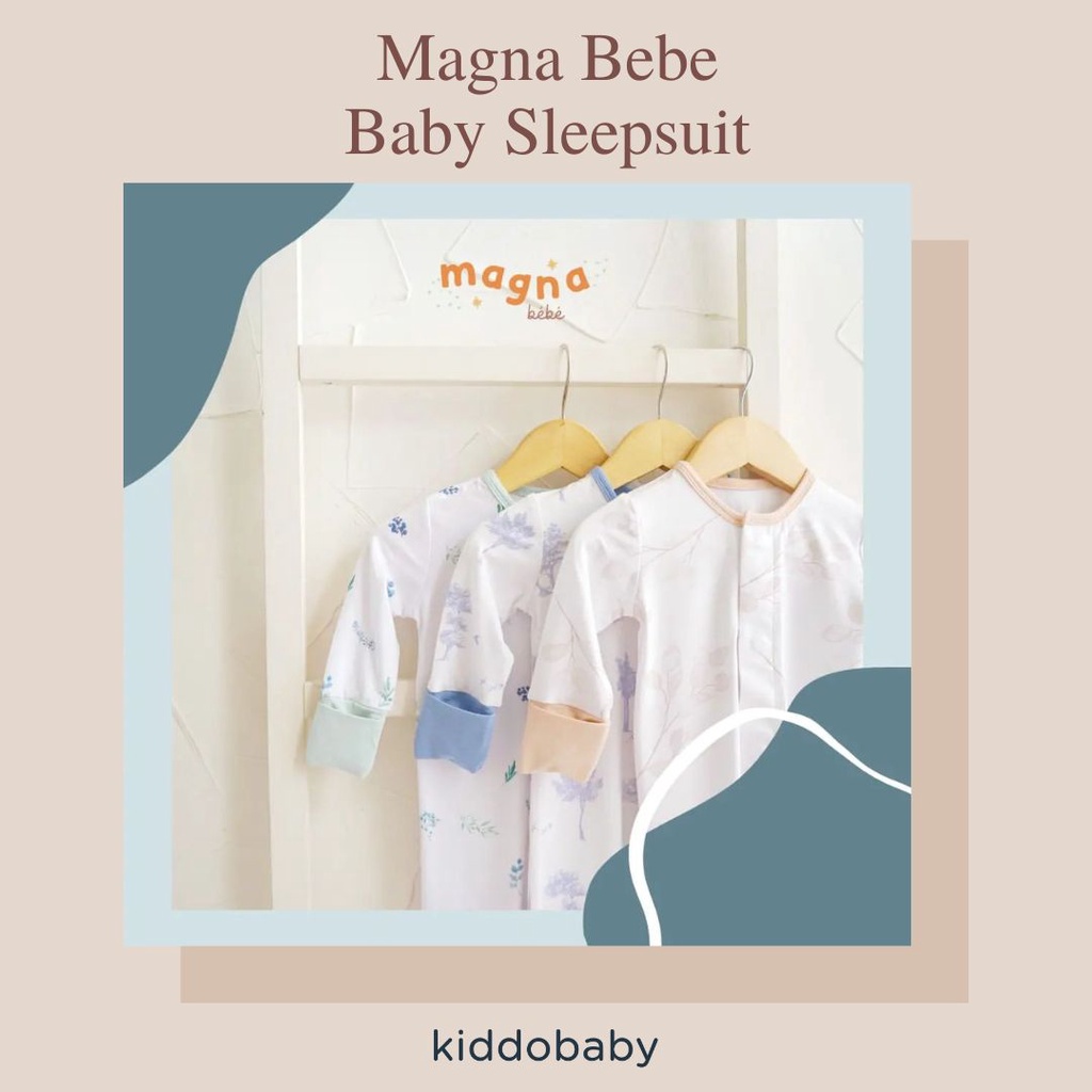 Magna Bebe Magnetic Baby Sleepsuit | Pakaian Bayi | Baju Tidur Bayi