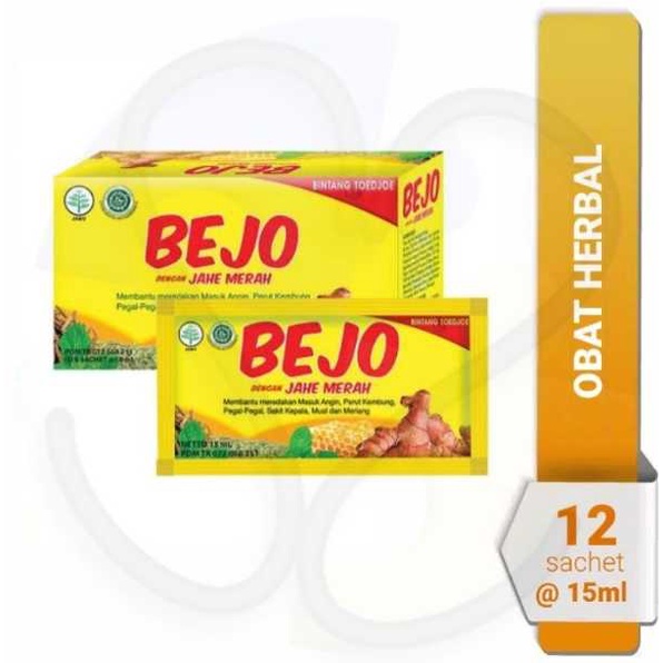 

Bejo Jahe Merah Herbal 1 box isi 12 sachet / produk Bintang Toedjoe