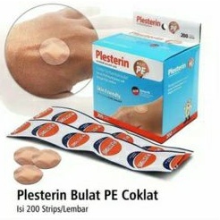 Plester bulat transparan penutup luka infus isi 5bh