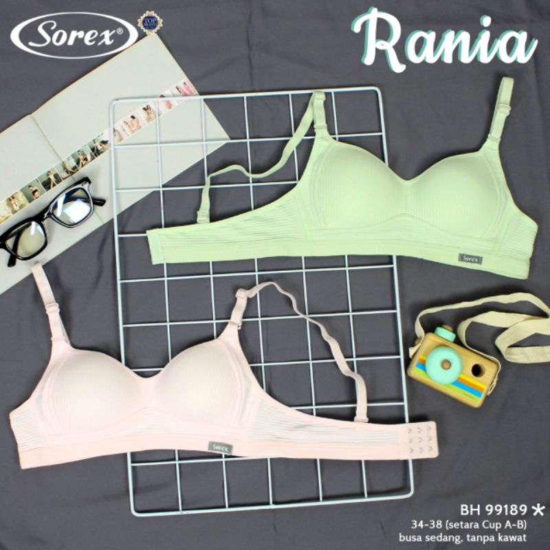 Bra Sorex Busa Tanpa Kawat 99189 Kait 3 Exlusive Bra 34-38 Setara Cup A