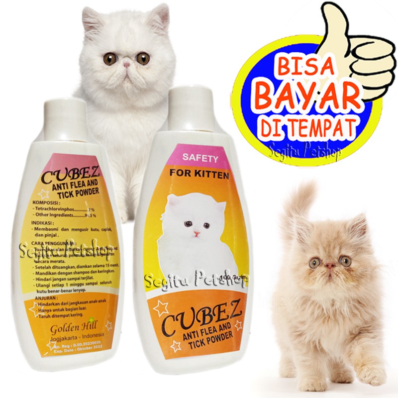 BEDAK KUTU KUCING ANTI GATAL PARASIT CUBEZ TICK AND FLEA