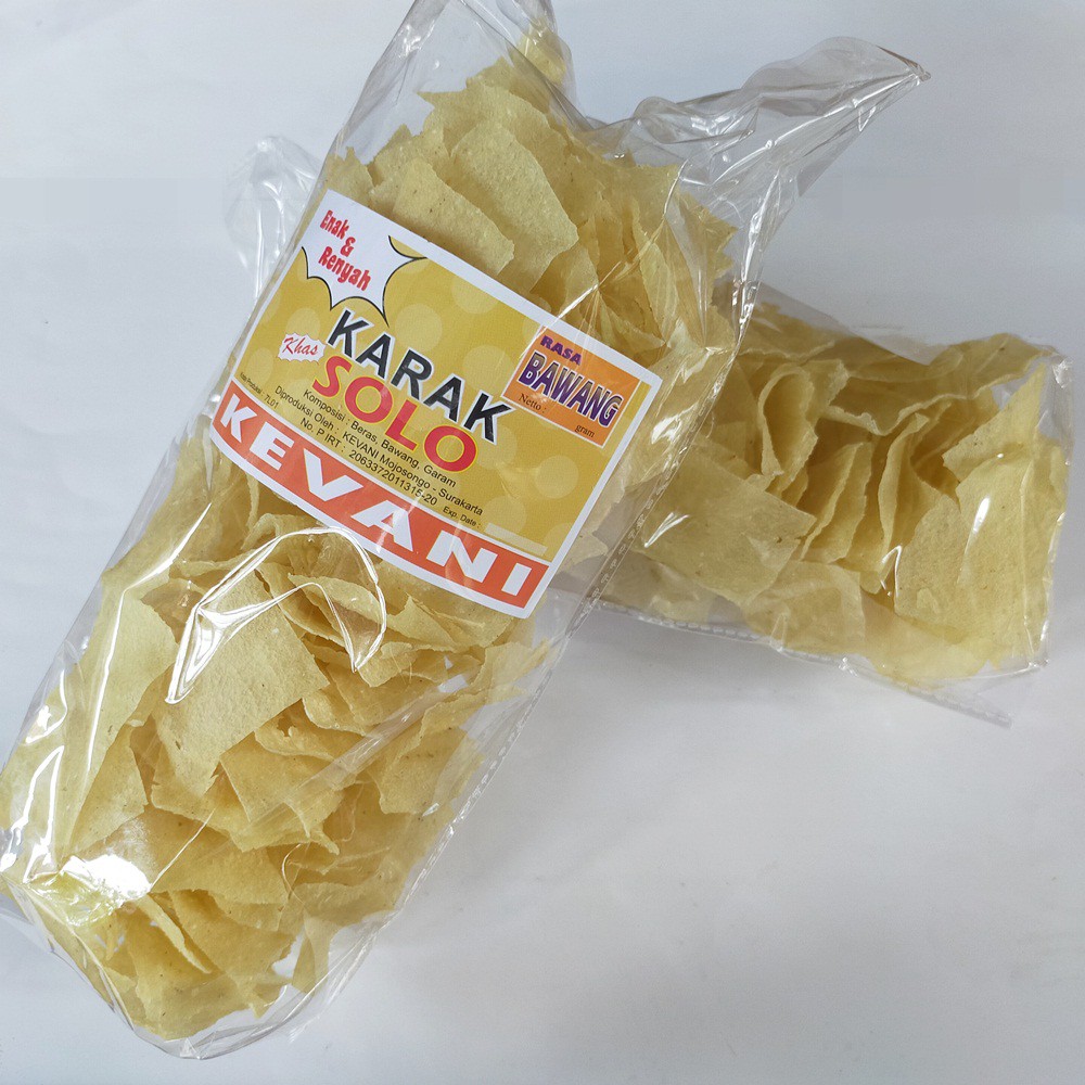 

Kerupuk Karak Kevani Mentah Rasa Bawang 300gr