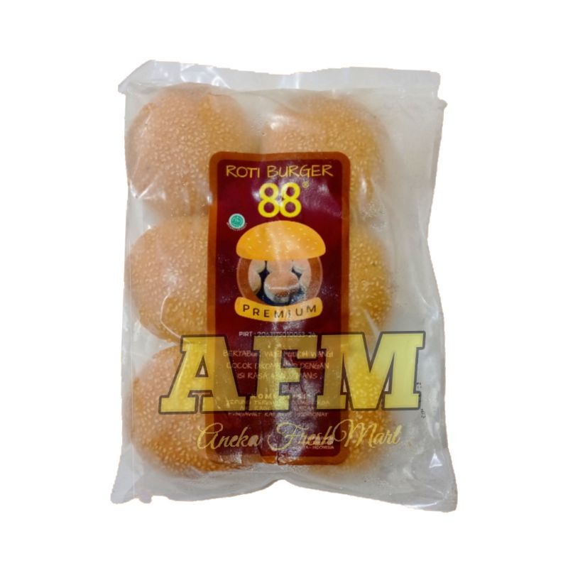

ROTI BURGER 88 ISI 6PCS FROZEN BUN BURGER