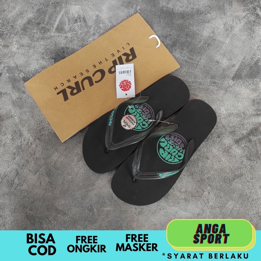 SANDAL RIPCURL PRIA CASUAL DISTRO / SANDAL SURFING / SANDAL JEPIT COWOK RUMAHAN KEREN BAHAN KARET