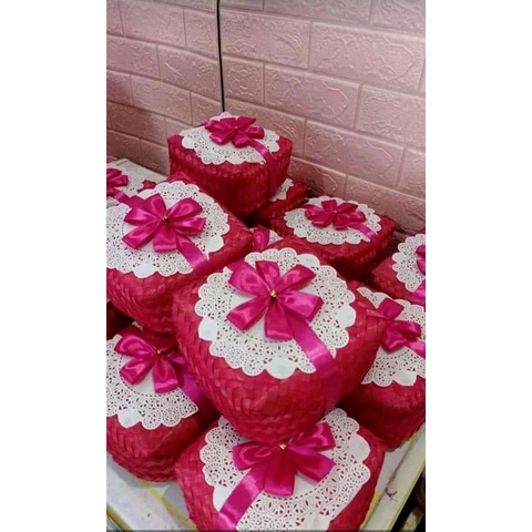 

BESEK BAMBU WARNA UKURAN 20*20*11 CM BESEK NASI CATERING PWR