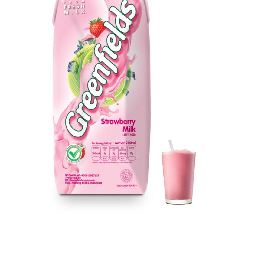 

FREE ONGKIR!Greenfields Susu UHT Strawberry 6 x 200 mL|RA6