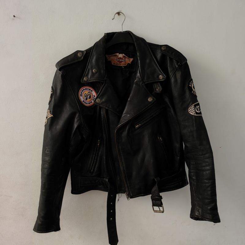 Harley Davidson Leather Jacket ramones