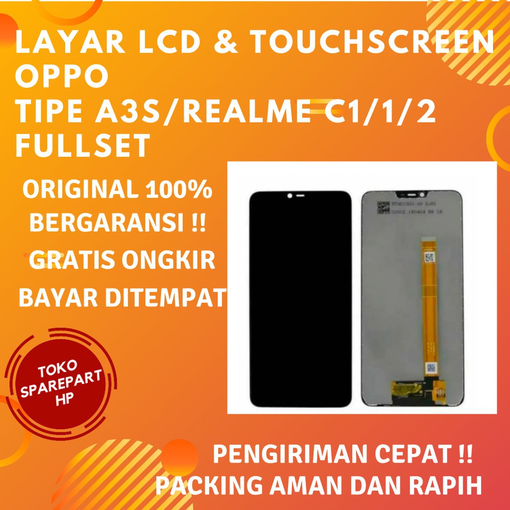 Lcd Original Realme 2 Fullset Layar Lcd + Touchscreen Hp Realme2 Full set Ori Presisi