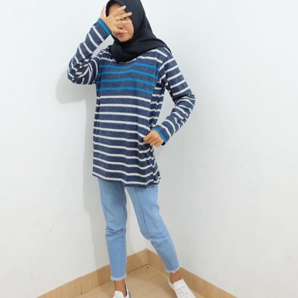 KODE BARANG 620 Kaos Busui  Panjang MistyBiru/Pendek BiruMisty TERMURAH..