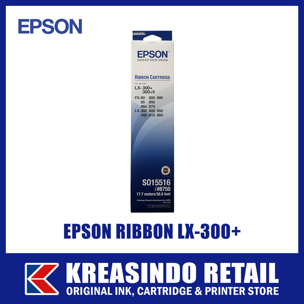 Epson Ribbon Cartridge / Pita / Tinta LX-300+ LX300 (#8750) Original