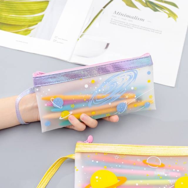 

tempat pensil kreatif siswa portable tahan.air