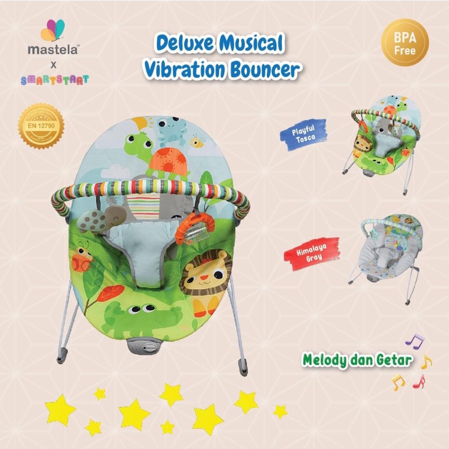 Bouncer Kursi Goyang Manual Bayi Space Baby Mastela FREE BUBBLE WRAP!!-MAS-1R-6112-PLYTOSCA