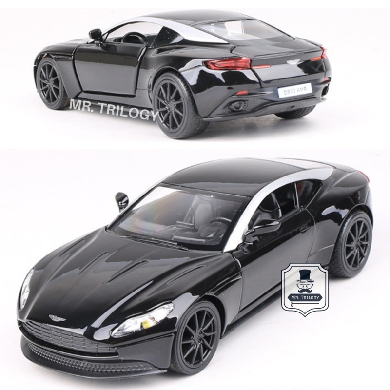 Diecast Aston Martin DB11 AMR 1:32 Mainan Mobil Pull Back Car kado ulang tahun anak laki