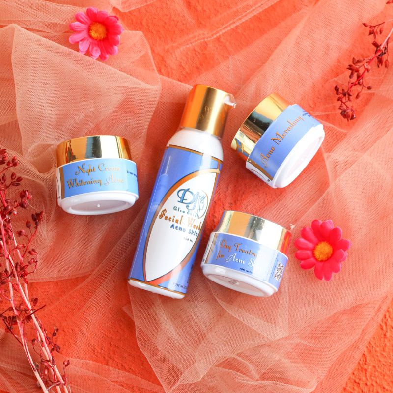 SKINCARE DJ GLOW SKIN ACNE MERADANG // OBAT JERAWAT BATU