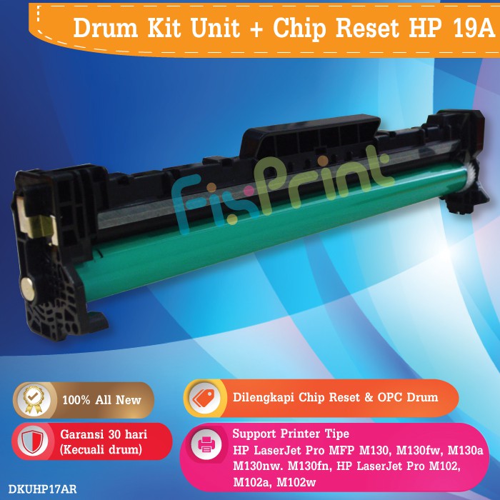 Drum Kit Unit Plus Chip HP 19A CF219A 17a CF271A Laserjet M102 M102A M130a M130fw Compatible