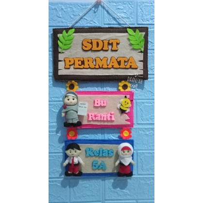hiasan dinding kelas welcome