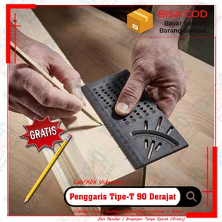 Jual Pengukur Sudut 3D Multifungsi, Alat Ukur Ukuran Persegi Penggaris