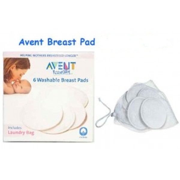 Washable Breast Pad Per 6 Pcs ( Avent BreastPad Pads-Alas Bh Penyerap Asi- Bra Serap Cuci Ulang )