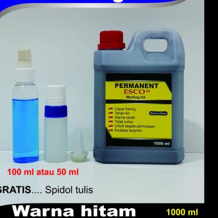 

Modern.. Tinta karung esco / tinta spidol permanen hitam 1000 ml