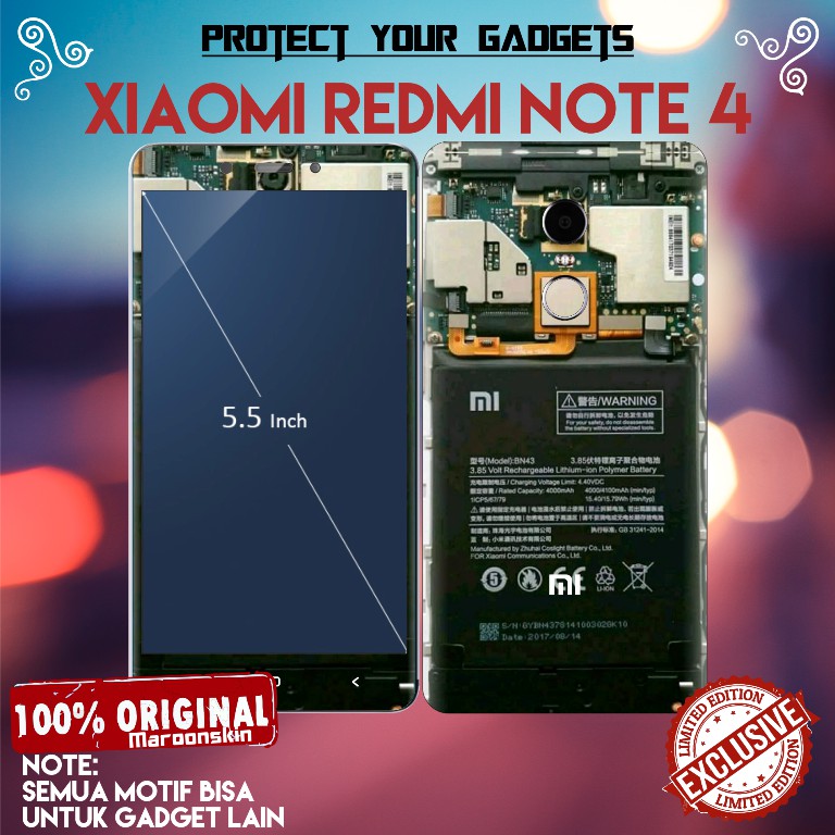 Promo Garskin Xiaomi Redmi Note 4 Snapdragon - Mesin Xiaomi