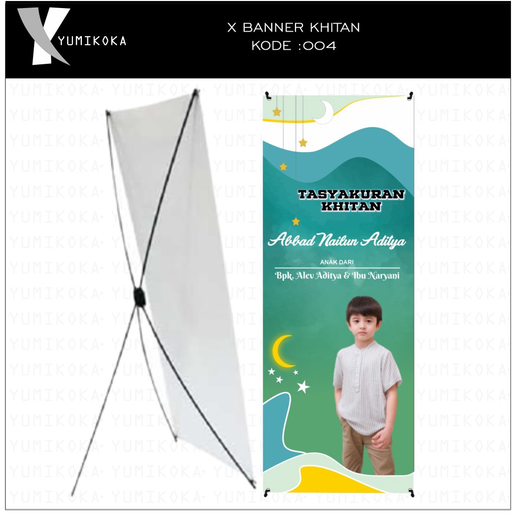 XBANNER XBANER XBENER BANER BENER BANNER SPANDUK KHITAN PERNIKAHAN WISUDA KELLULUSAN 004