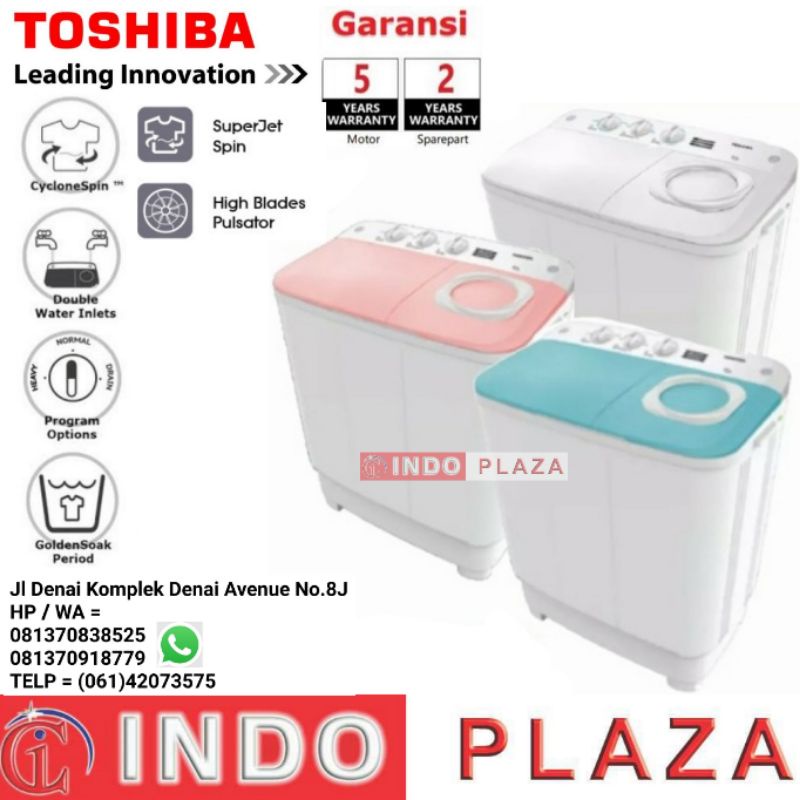 Mesin cuci 2 tabung 9 kg / 9kg - 9.5kg Toshiba VH-H95MN / H95MN