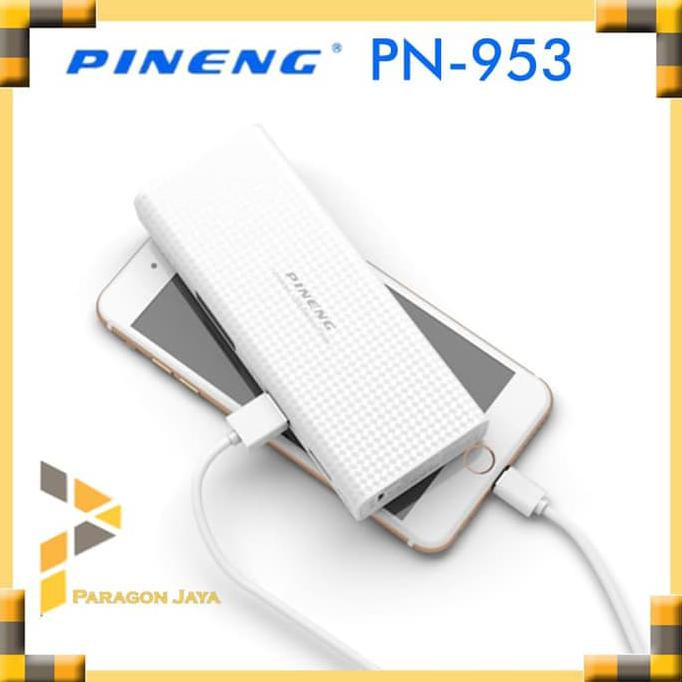 harga promo Barang bagus Pineng PN-953 Powerbank Pineng PN 953 Power Bank 10000 mAh White
