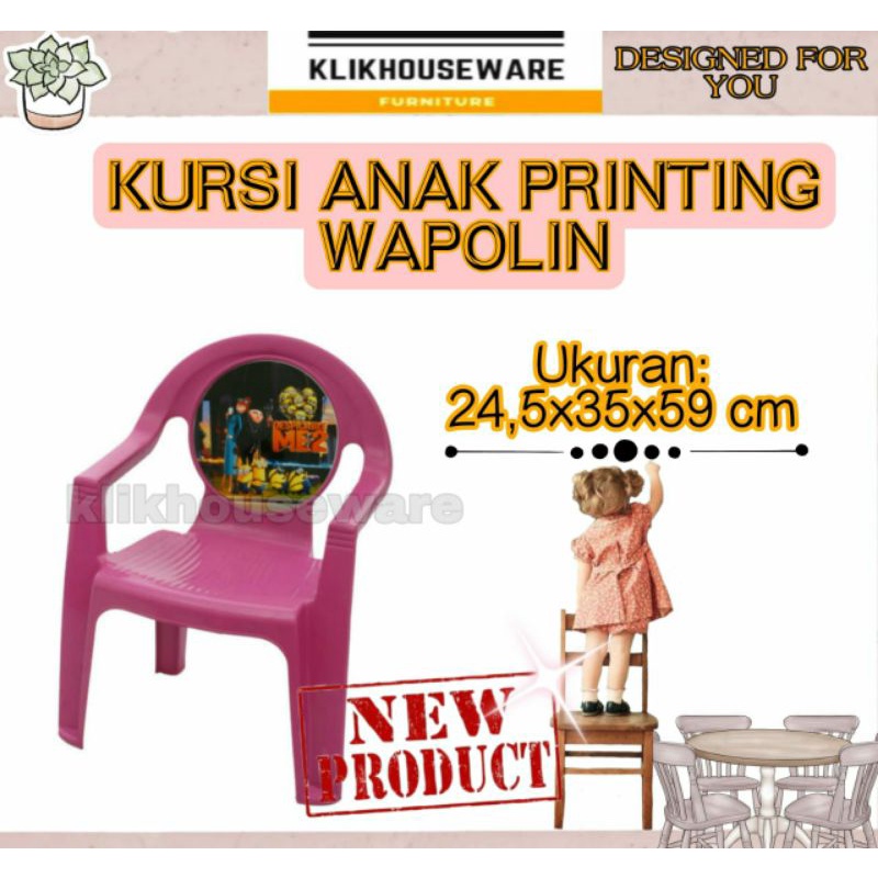 Wapolin Kursi Anak Printing