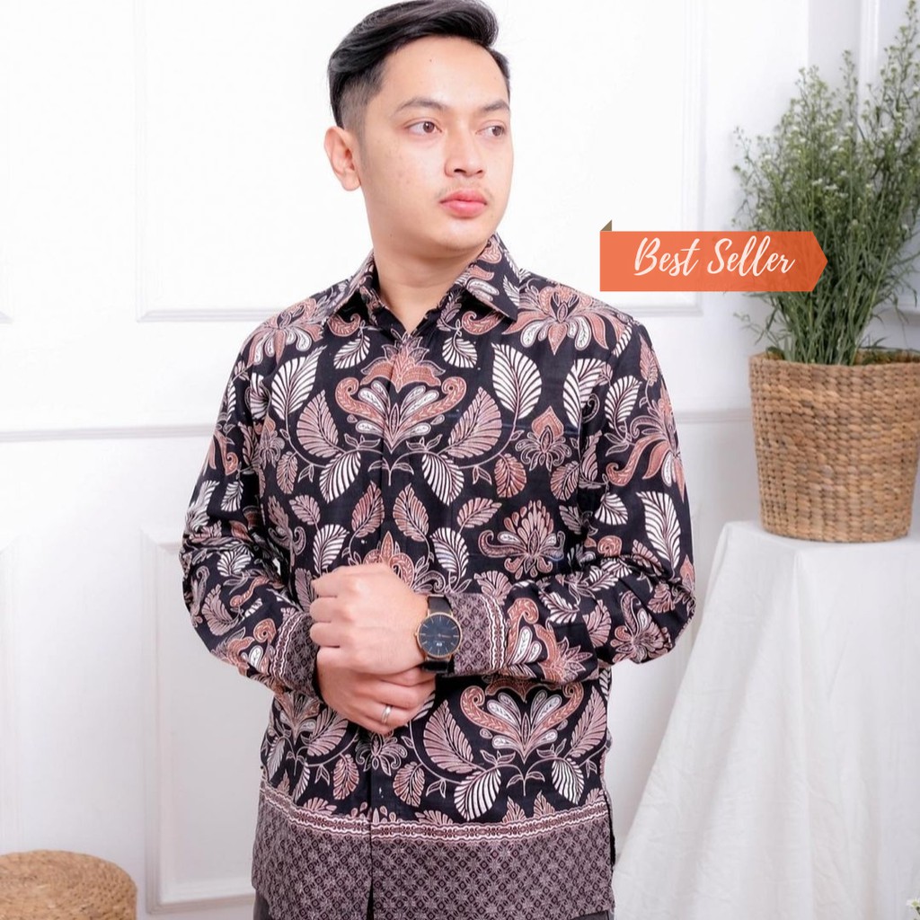 Batik Brokat Kebaya Couple Jumbo Modern, Kebaya Tunangan Sarimbit Kondangan, Kebaya Wisuda Amalia-Kemeja Saja