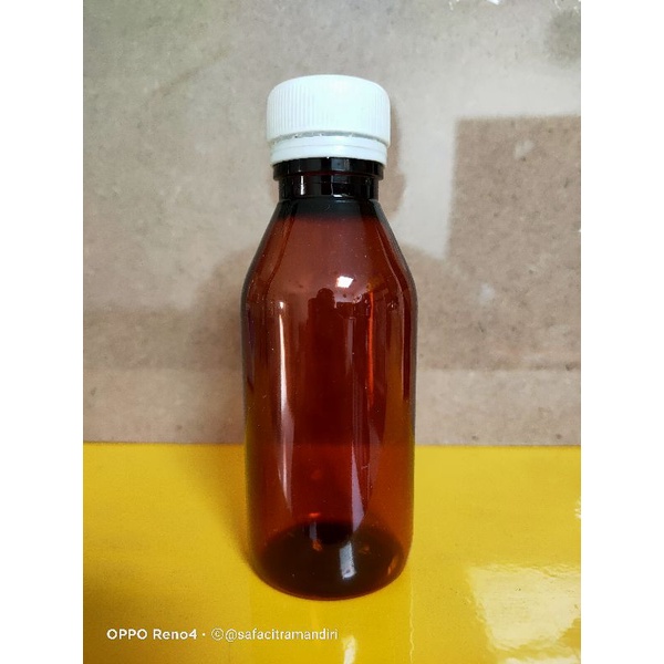 Botol Plastik Coklat100ml 10pcs