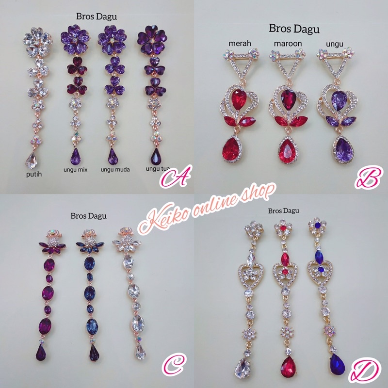 BROS JUNTAI MEWAH DIAMOND / BROS DAGU PANJANG IMPORT / BROS JILBAB