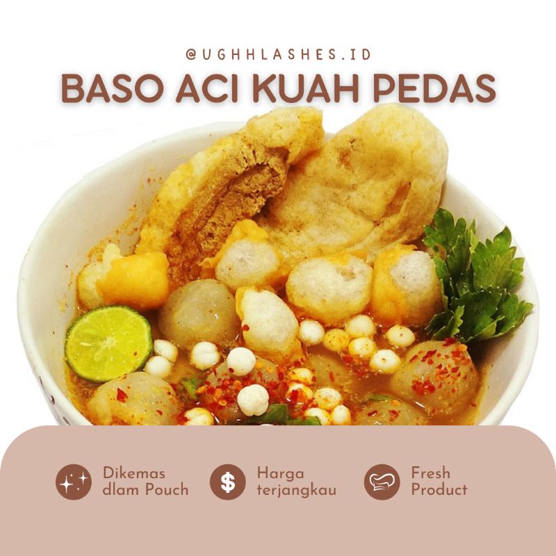 BASO ACI KUAH CUANKI SEBLAK TEKWAN INSTAN PEDAS GURIH