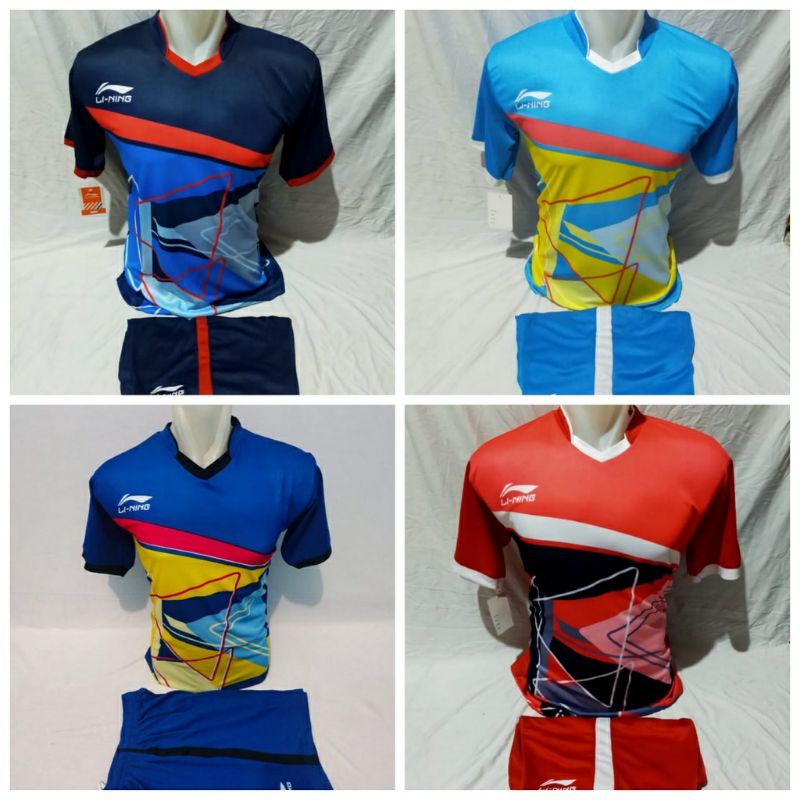Jersey Badminton Lining Custom nama