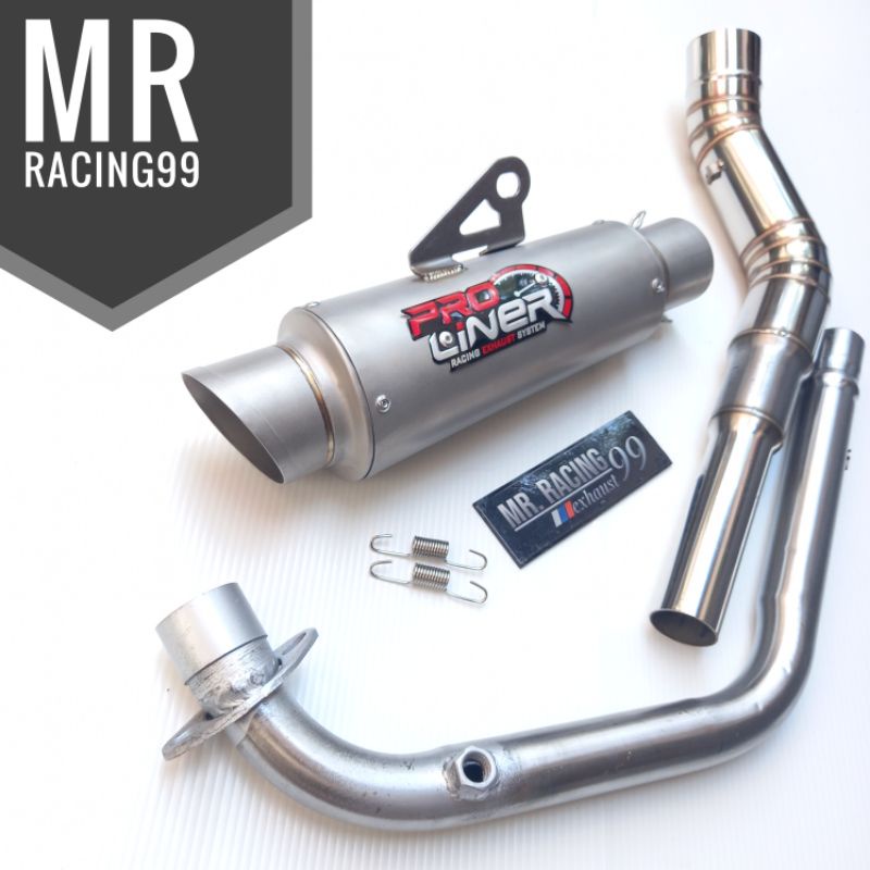 Knalpot PROLINER Sandblas TR - 1 Cbr150 -Cb150 - Sonic -Megapro -Verza - Supra GTR - CS 1 Full syste