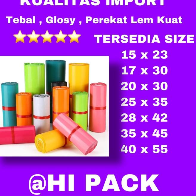 

polymailer 17x30 plastik packing PREMIUM 100 Pcs 17 x 30 - Abu-abu