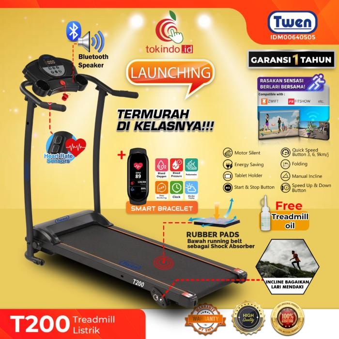 Fitness Alat Fitness Treadmill Elektrik Twen T198 Promo Termurah