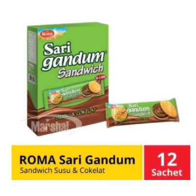 

Roma Sari Gandum Susu & Cokelat 39g x 12pcs