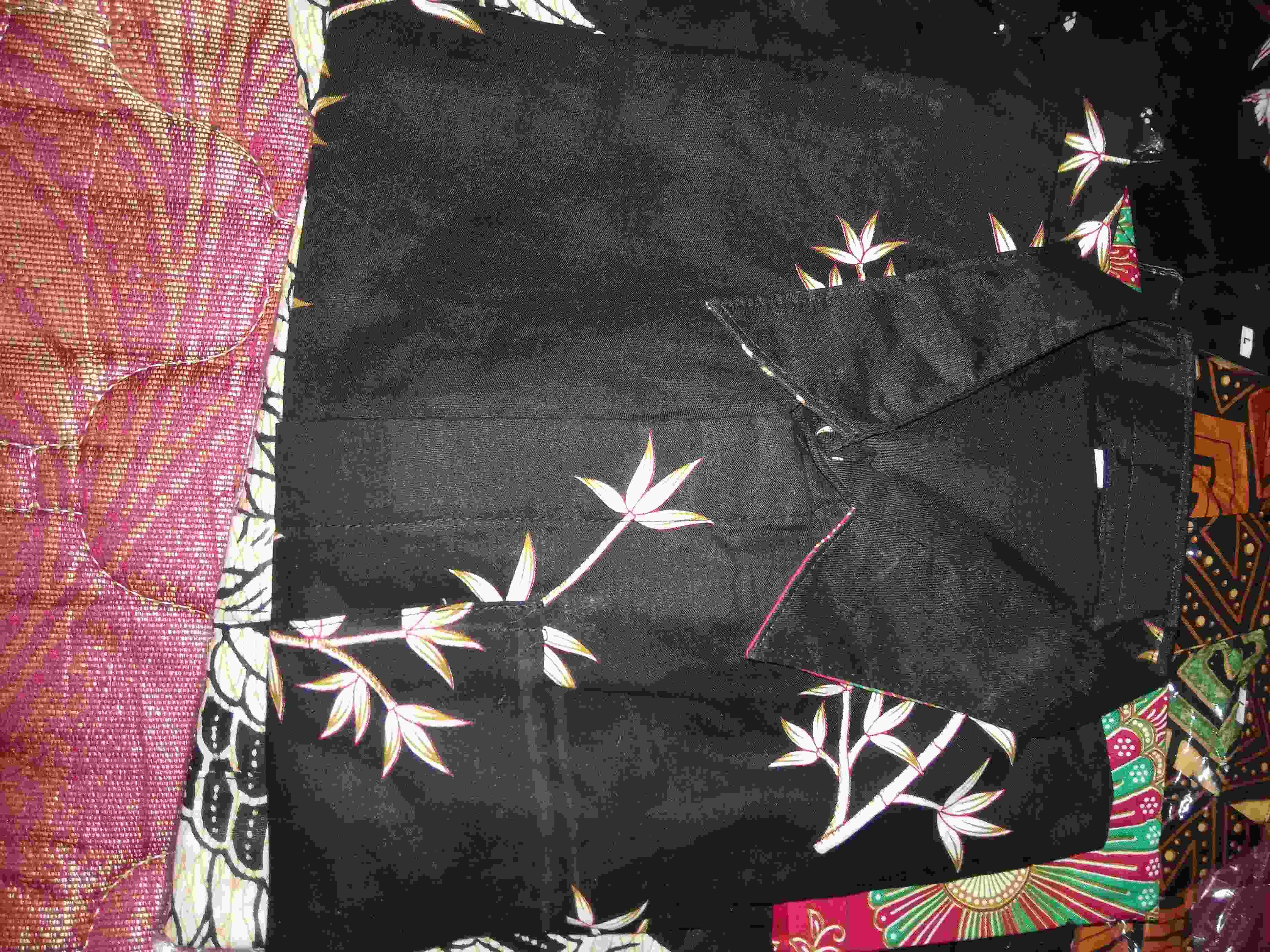 Kemeja Batik Pria Lengan Pendek Size M L Xl  Bswart Batik Hrb026 Kenongo/termurah