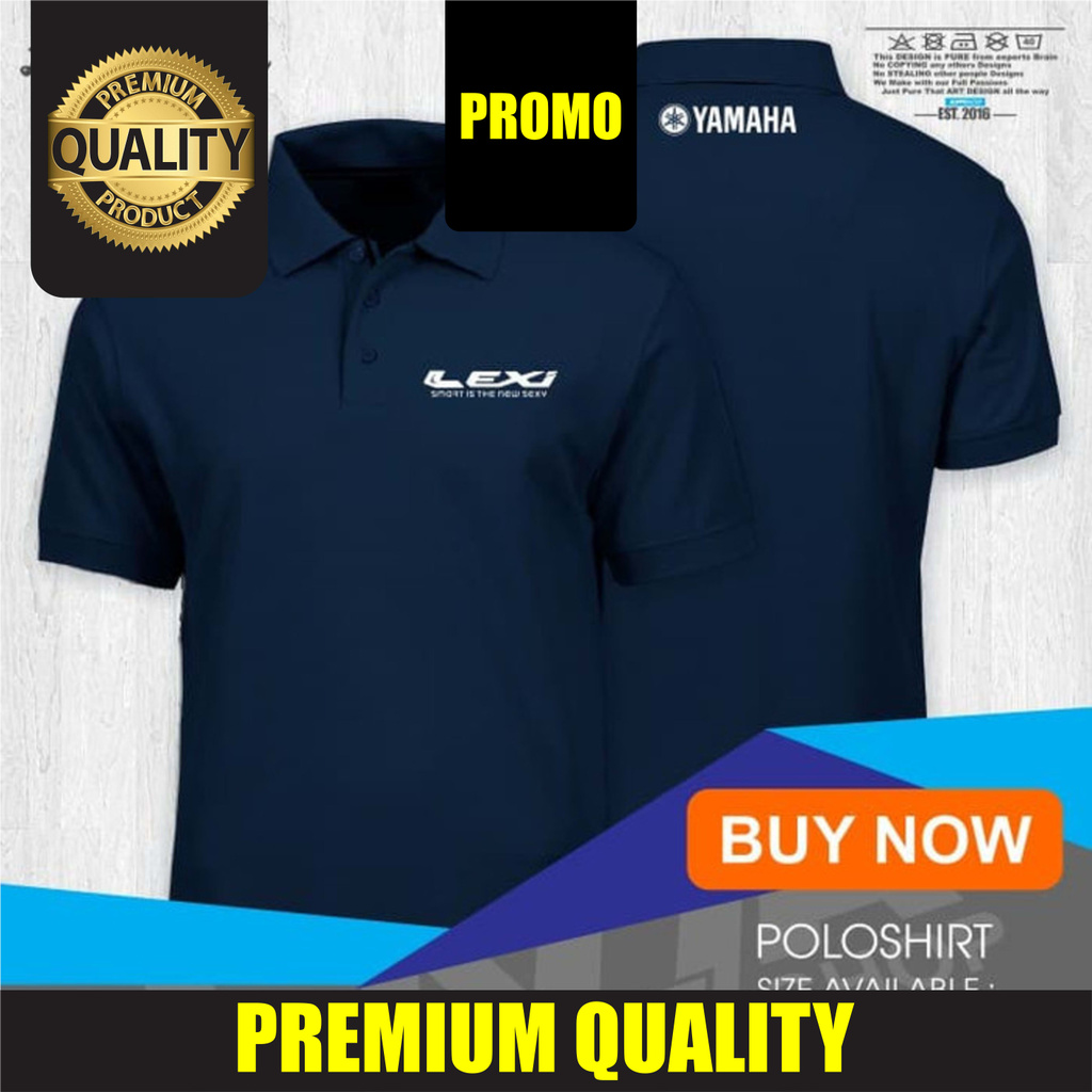SALE  Poloshirt / Polo Kaos / Baju Kerah Motor Yamaha Lexi Sexy Keren Murah Kaos T-shirt T Shirt B