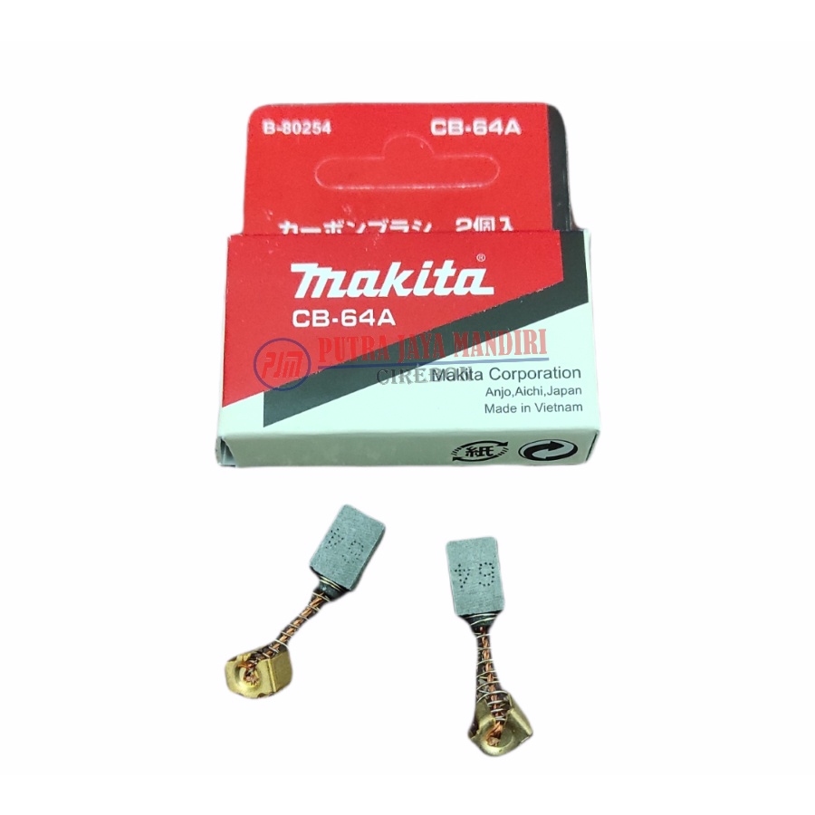 Makita B-80254 Carbon Brush CB-64 A - Arang