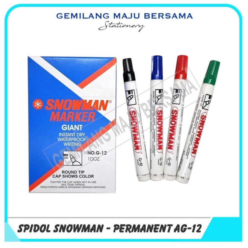 

Spidol Snowman Permanen G12