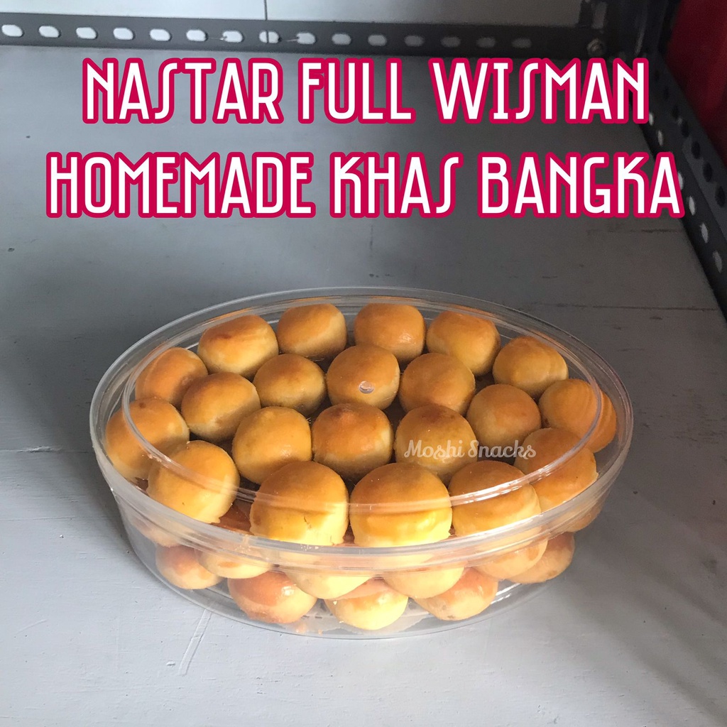 

Kue Nastar Bangka FULL WISMAN Premium Tanpa Pengawet 300gr / Cookies Nastar Nanas Nenas Asli Premium