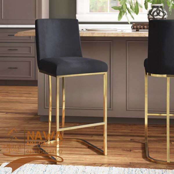 Kursi bar stainless gold terbaru kursi bar modern 02NAG