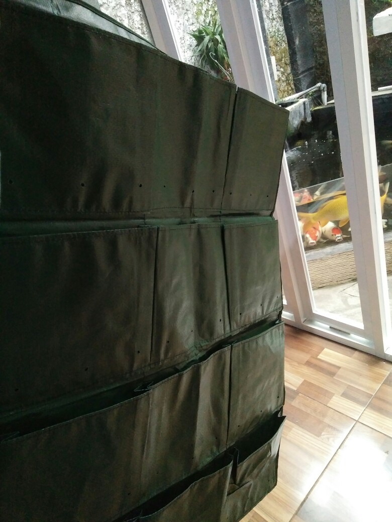 Green Wall Planter Bags Easy Grow 12 Kantong/planter Bag Dinding/vertical Garden